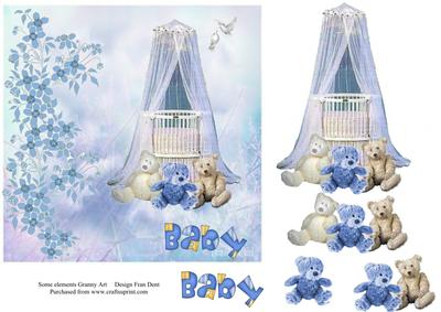 Baby Boy Announcement Step by Step