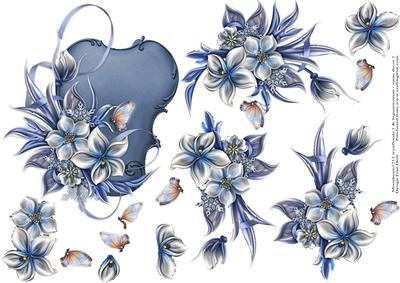 Floral and Butterfly Step by Step Card Topper