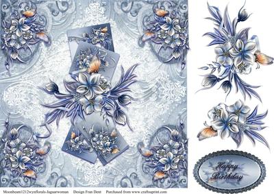 Happy Birthday Quick Card in Blue