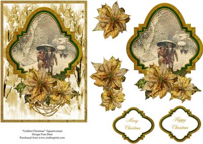 Golden Poinsettias.