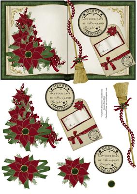 Poinsettia Christmas Book