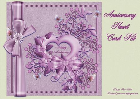Anniversary Heart Card Kit