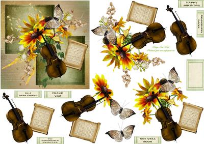 Ablaze with Music and Colour 5x5 Step by Step