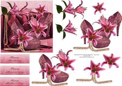 Lilies, Pearls and Shoes Step by Step