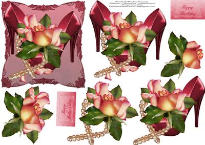 Rosebuds, Pearls and Shiny Shoes Step by Step
