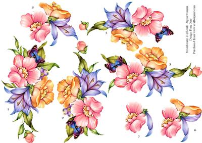 Floral Spray Any Occasion Step by Step Topper.