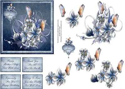 Florals and Lace for Mum Step by Step