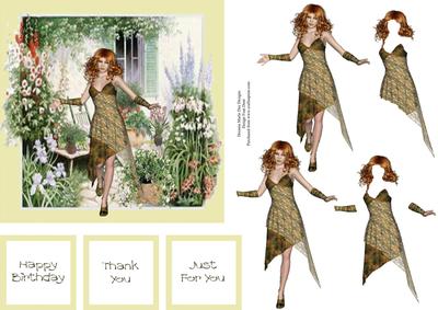 Beauty in Her Garden Step by Step