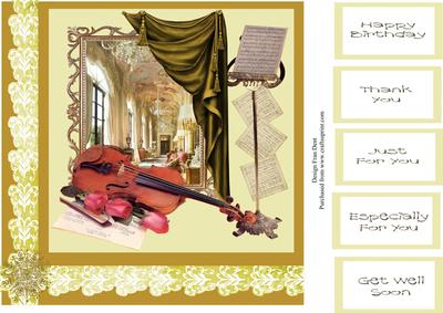The Music Room 8x8 Topper