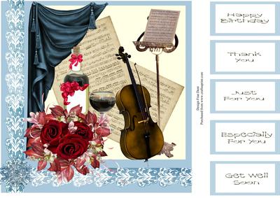 A Romantic Musical Interlude 8x8 Topper