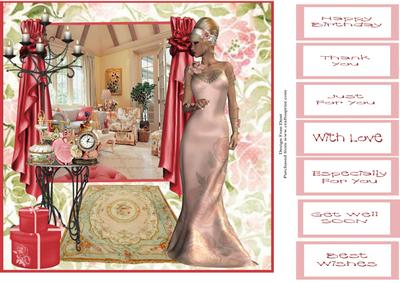 Lady of the Manor 8x8 Topper