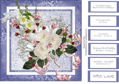 Floral 8x8 Topper