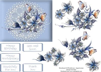 Blooms, Butterflies and Lace Step by Step