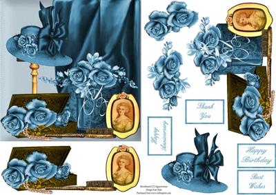 A Woman's Finery in Blue