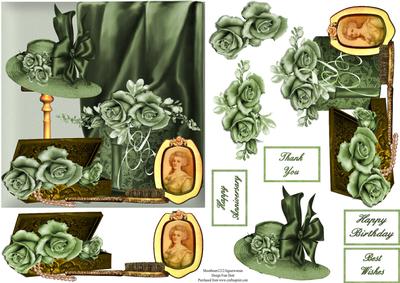 A Woman's Finery in Green