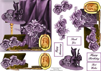 A Woman's Finery in Purple