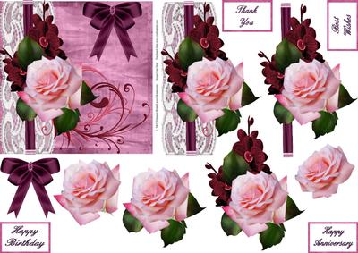 Pink Rose 5x5 Step by Step