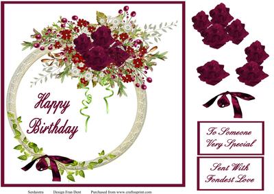 Happy Birthday 8x8 Quick Card
