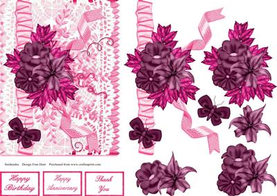 Flowers, Ribbon and Lace