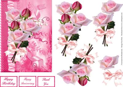 Roses 5x7 with Step by Step