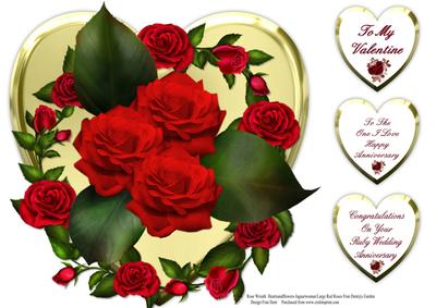 Roses for a Heart of Gold Topper