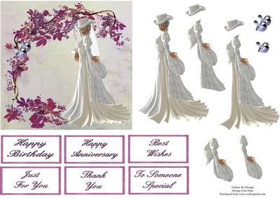 Lady in White Step by Step
