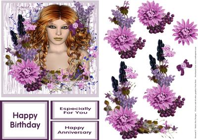 Beauty Amongst the Flowers 6x6 Step by Step