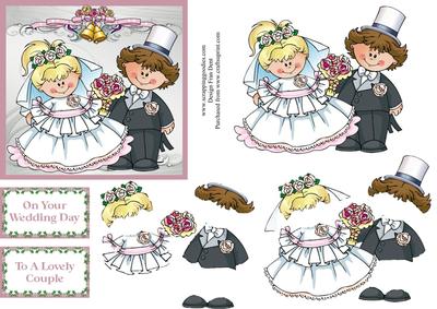 To a Lovely Couple Wedding Card Step by Step