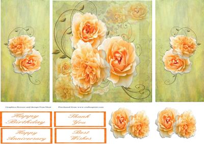 Roses, Butterflies and Swirls Gatefold
