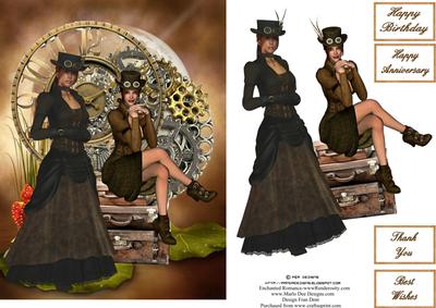 Steampunk Dreams Quick Card