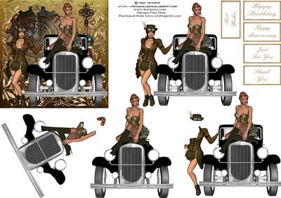 Motorised Beauties Steampunk Step by Step