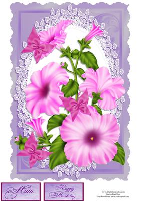 Pink Petunias Topper