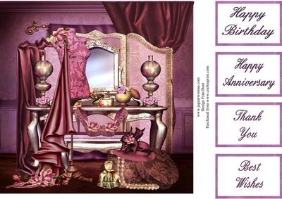 My Lady's Boudior 8x8 Topper