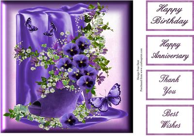 Pansies in a Shoe