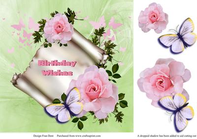 Pink Roses and Birthday Wishes