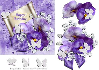 Birthday Pansies