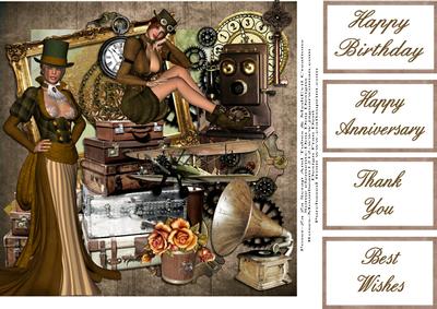 Steampunk Ladies Travelling Light
