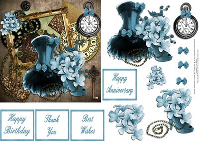 Feminine Steampunk with Decoupage