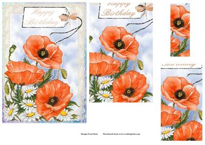 Poppies and Daisies Pyramid