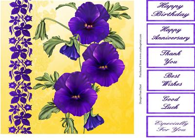 Blue Pansies