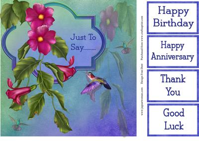 Just to Say Humming Birds