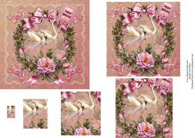 Swans and Roses Pyramid
