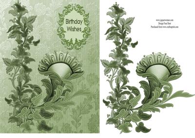 Birthday Wishes in Green