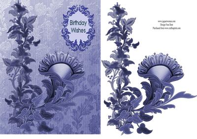 Birthday Wishes in Blue