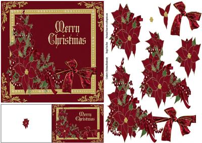 An Elegant Merry Christmas Step by Step Plus Gift Tag