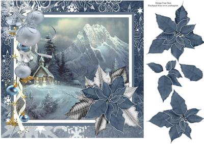Blue Poinsettia