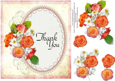 Roses and Pearls Thank You