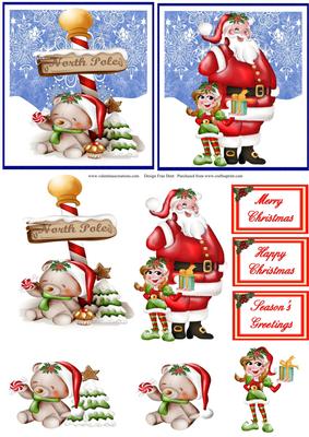 Two Cute Christmas Step by Step Toppers
