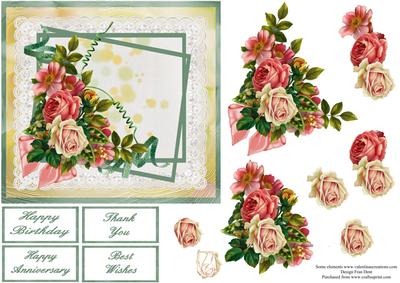 Roses and Lace Step by Step