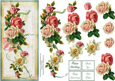 Roses and Lace Dl Step by Step